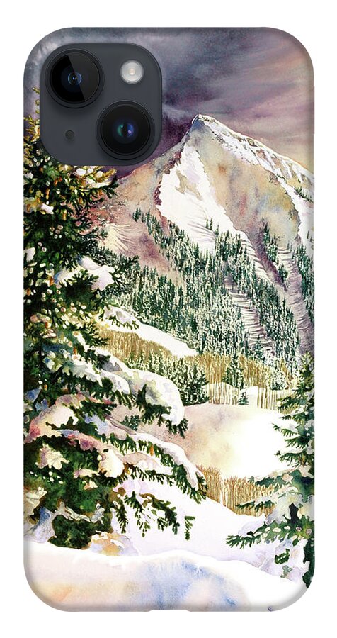 Winter iPhone 14 Case featuring the painting Winter Morning Prism by Jill Westbrook