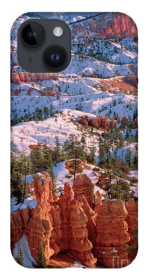 Dave Welling iPhone 14 Case featuring the photograph Winter Sunrise Bryce Canyon National Park by Dave Welling
