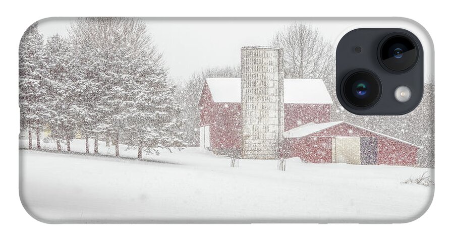 Snowstorm On The Farm iPhone 14 Case featuring the photograph Winter Wonderland II by Rod Best