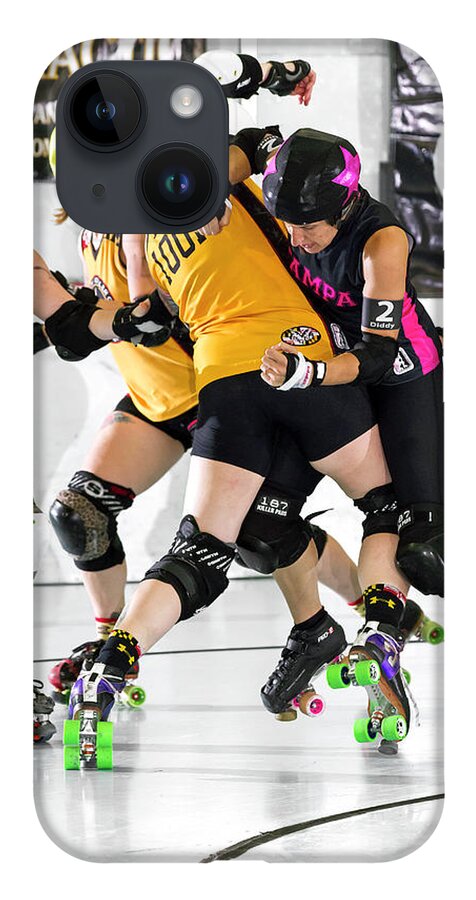 Roller Derby iPhone 14 Case featuring the photograph Women Who Fly#5 by Christopher W Weeks