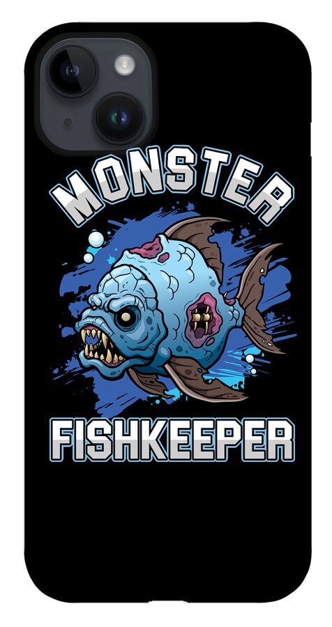 Monster Fishkeeper Fish Keeper Aquascaper Aquascaping Hobbyist Fish Tank  Aquarium iPhone 14 Plus Case