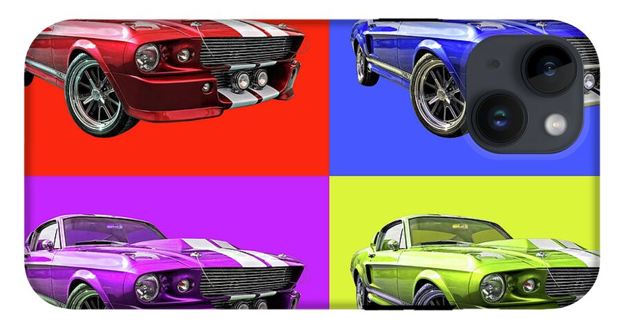 Pop Art 1967 Eleanor Mustang iPhone 14 Plus Tough Case by Gill