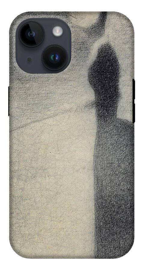 A Woman Fishing iPhone 14 Tough Case by Georges Pierre Seurat