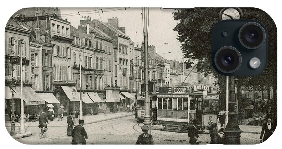 France iPhone Case featuring the photograph Amiens Place Rene Goblet At 4 by Mary Evans Picture Library