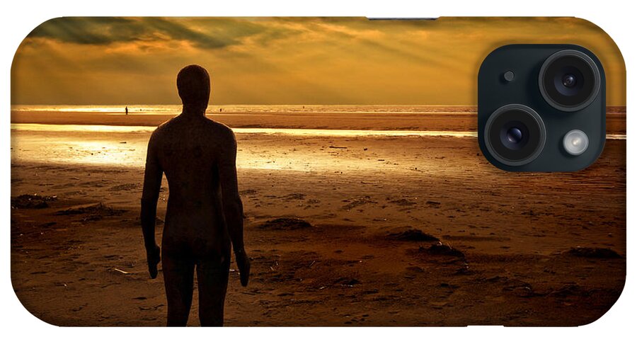 Antony Gormley iPhone Case featuring the photograph Another Place Number 8 by Meirion Matthias
