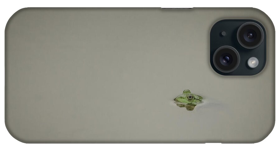 Huntley Meadows iPhone Case featuring the photograph Lonely Frog by Bradley Clay