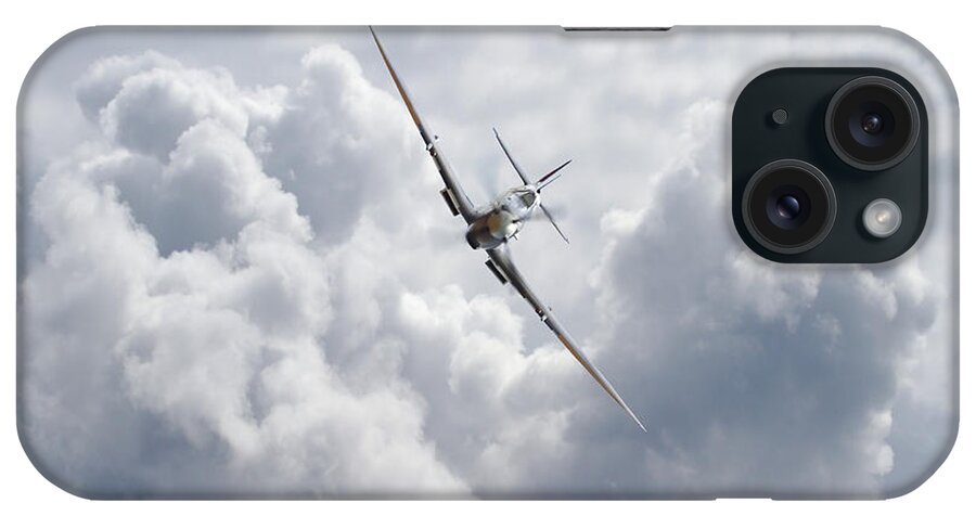Aircraft iPhone Case featuring the digital art Spitfire - Magic of Flight by Pat Speirs
