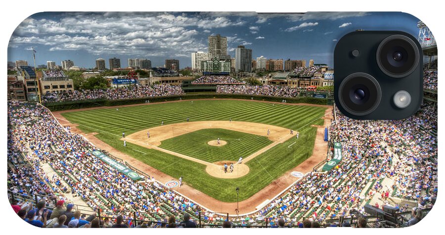 Wrigley iPhone Case featuring the photograph 0234 Wrigley Field by Steve Sturgill