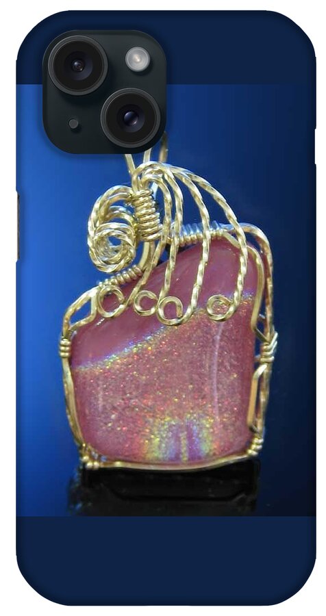 Pendant iPhone Case featuring the jewelry 0486 Open Sesame by Dianne Brooks