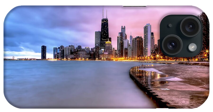 Chicago iPhone Case featuring the photograph 0865 Chicago Sunrise by Steve Sturgill