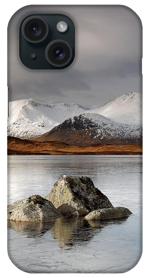 Glencoe iPhone Case featuring the photograph Lochan na h-Achlaise #3 by Grant Glendinning