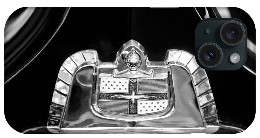 1950 Lincoln Cosmopolitan Limousine Emblem iPhone Case featuring the photograph 1950 Lincoln Cosmopolitan Limousine Emblem by Jill Reger