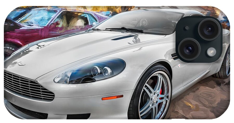 2007 Aston Martin iPhone Case featuring the photograph 2007 Aston Martin DB9 Coupe Painted #1 by Rich Franco