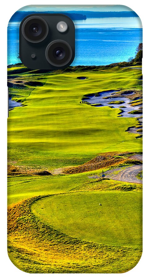 Chambers Bay Golf Course iPhone Case featuring the photograph #5 at Chambers Bay Golf Course - Location of the 2015 U.S. Open Tournament #1 by David Patterson