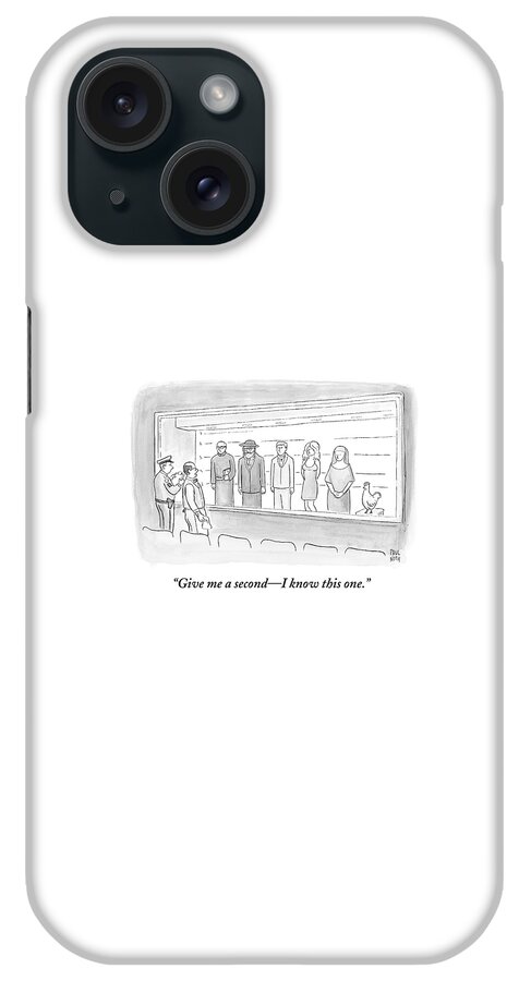 A Bartender Stands In Front Of A Police Lineup #1 iPhone Case