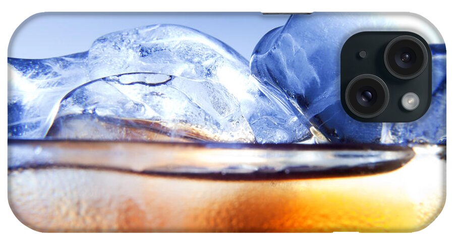 Cold iPhone Case featuring the photograph A fresh glass of cola with ice #1 by Michal Bednarek