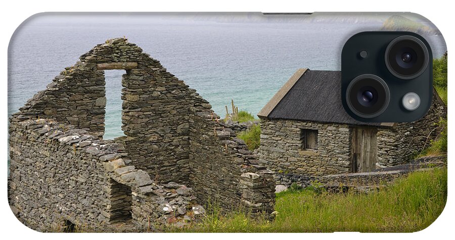County Kerry iPhone Case featuring the photograph Abandoned Stone House, Slea Head #1 by John Shaw
