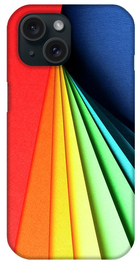 Sharp iPhone Case featuring the photograph Abstract Background With Color Papers #1 by Colormos