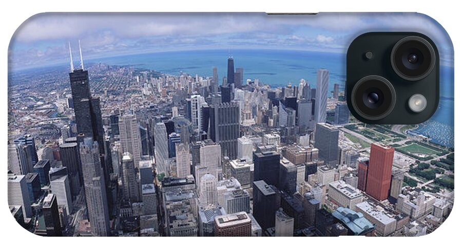 Photography iPhone Case featuring the photograph Aerial View Of A City, Chicago #1 by Panoramic Images