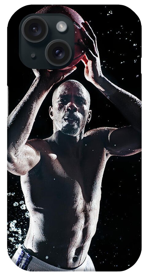 People iPhone Case featuring the photograph African American Basketball Player #1 by Erik Isakson