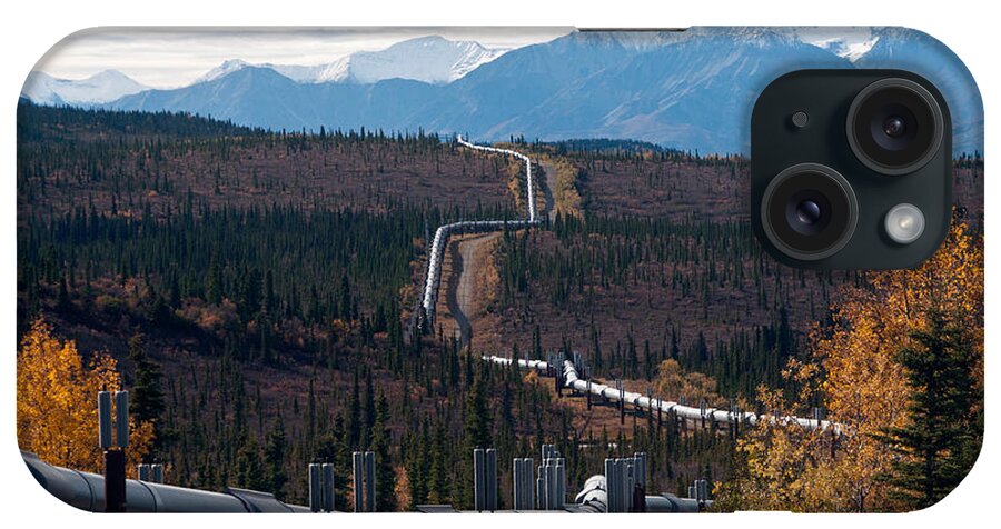 Nature iPhone Case featuring the photograph Alaska Oil Pipeline #1 by Mark Newman