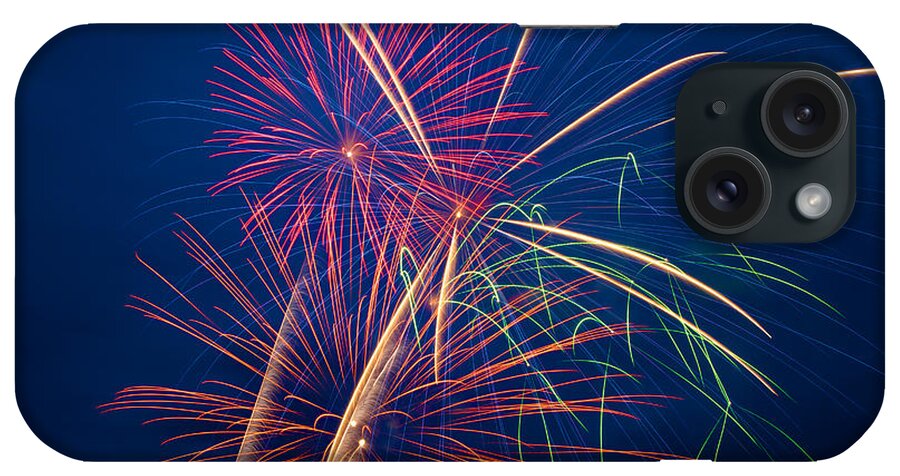 4th Of July Fireworks In Anchorage iPhone Case featuring the photograph Anchorage Alaska Fireworks #1 by Scott Slone