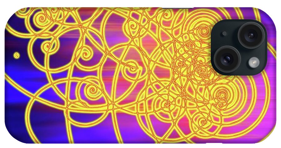 Bubble Chamber iPhone Case featuring the photograph Art Of Particle Tracks #1 by Mehau Kulyk/science Photo Library