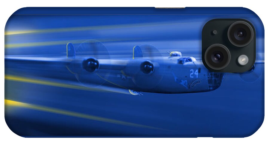 Warbirds iPhone Case featuring the photograph B-24 Liberator Legend by Mike McGlothlen