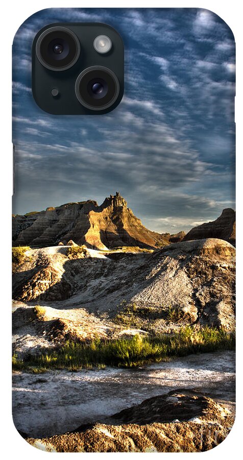 Badlands iPhone Case featuring the photograph Badlands National Park Sunset by Steve Triplett