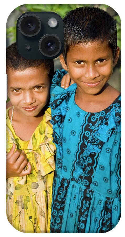 Portrait iPhone Case featuring the photograph Bangladeshi Children #1 by Adam Hart-davis/science Photo Library