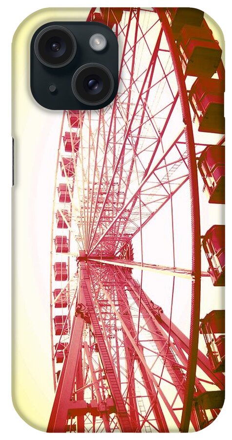 Big iPhone Case featuring the photograph Big Wheel Red #1 by Candy Floss Happy