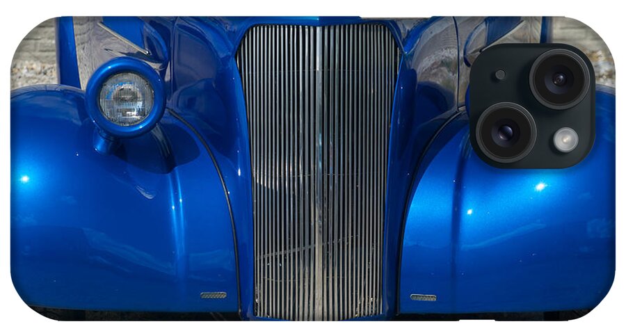 Car iPhone Case featuring the photograph Blue Street Rod #1 by Mark Dodd