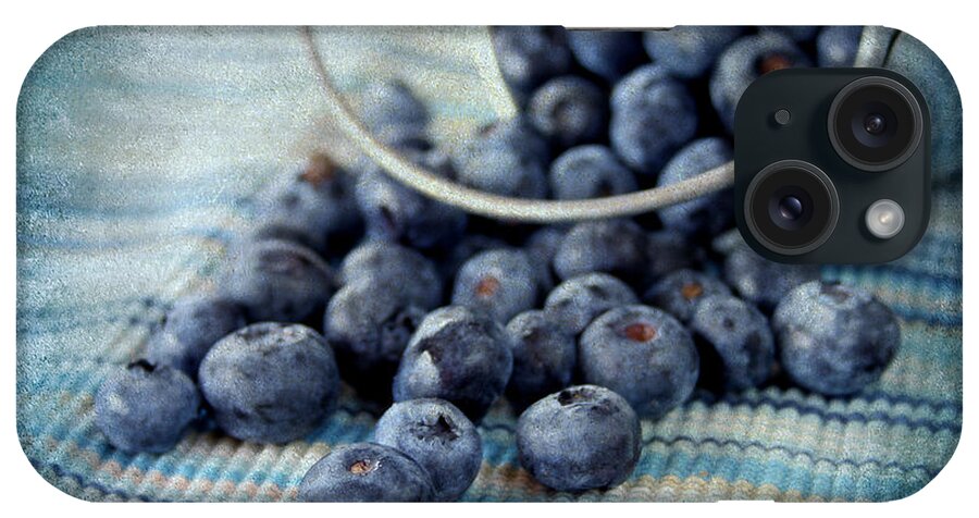 Texture iPhone Case featuring the photograph Blueberries #1 by Darren Fisher