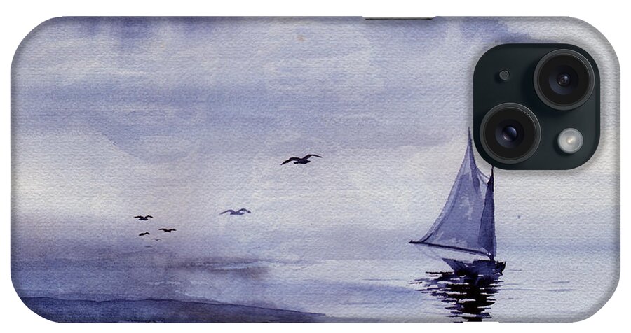 Ocean iPhone Case featuring the painting Boat #1 by Sam Sidders
