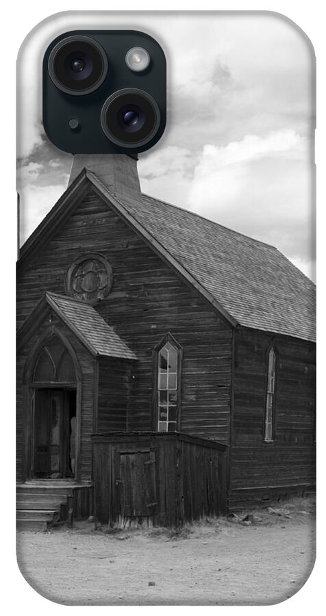 Bodie California State Park iPhone Case featuring the photograph Bodie Church #1 by Jim Snyder