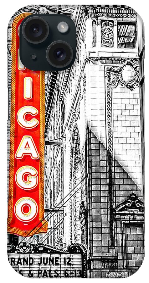 Chicago iPhone Case featuring the photograph Chicago Theater by Will Wagner