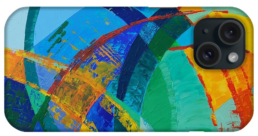 Abstract iPhone Case featuring the painting Choices by Linda Bailey