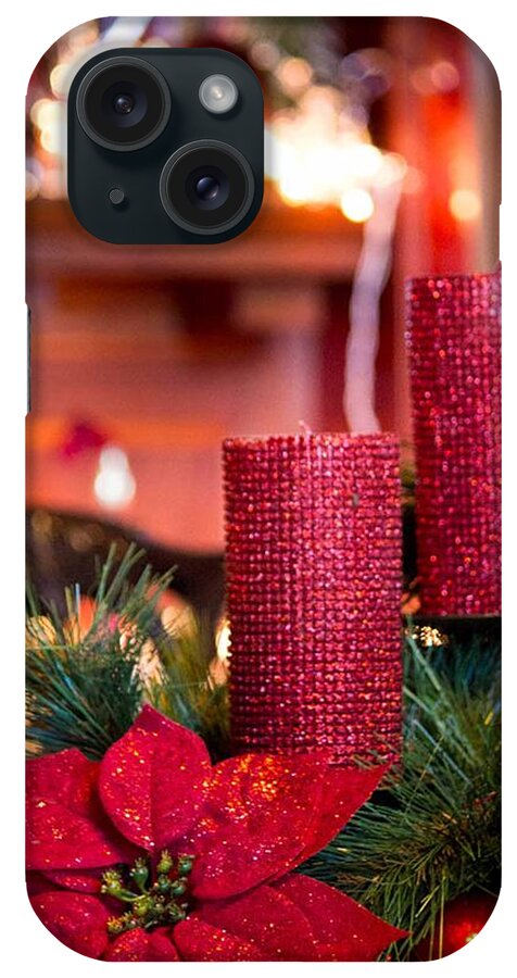 Christmas iPhone Case featuring the photograph Christmas Candles #1 by Patricia Babbitt