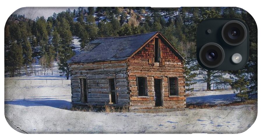 Colorado iPhone Case featuring the photograph Colorado Log Cabin #1 by Joe Duket