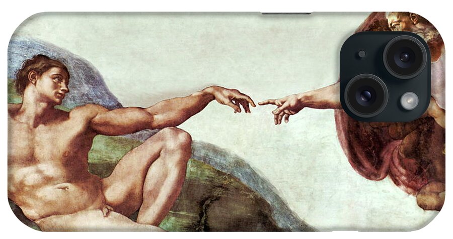 Creation Of Adam iPhone Case featuring the photograph Creation Of Adam #1 by Sheila Terry