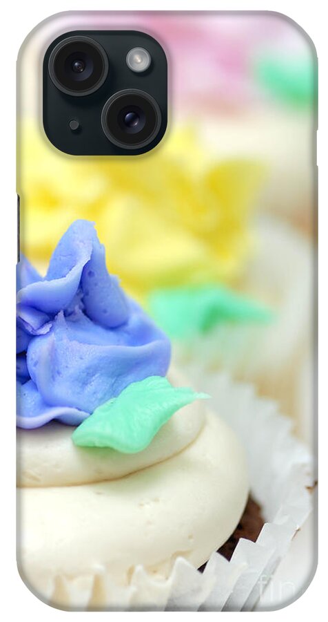 Baked Goods iPhone Case featuring the photograph Cupcakes Shallow Depth of Field #1 by Amy Cicconi