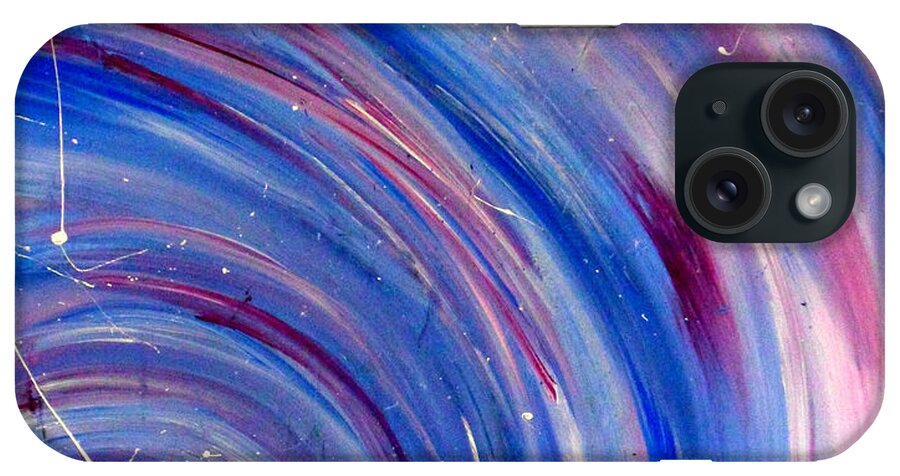 Waves iPhone Case featuring the painting Cy Lantyca 3 by Cyryn Fyrcyd