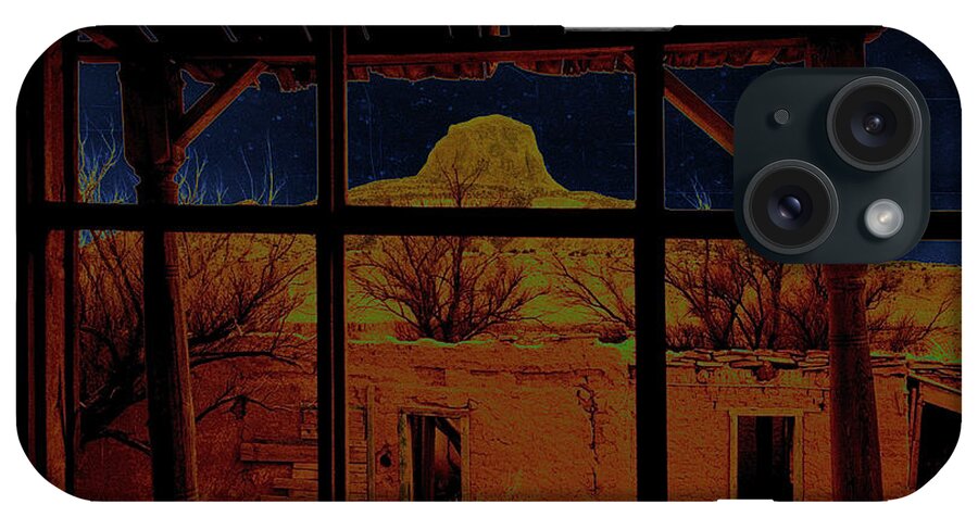 Desert Trail Homage 1936 Cabezon Peak Ghost Town Cabezon New Mexico 1971 iPhone Case featuring the photograph Desert Trail Homage 1936 Cabezon Peak Ghost Town Cabezon New Mexico 1971 #1 by David Lee Guss