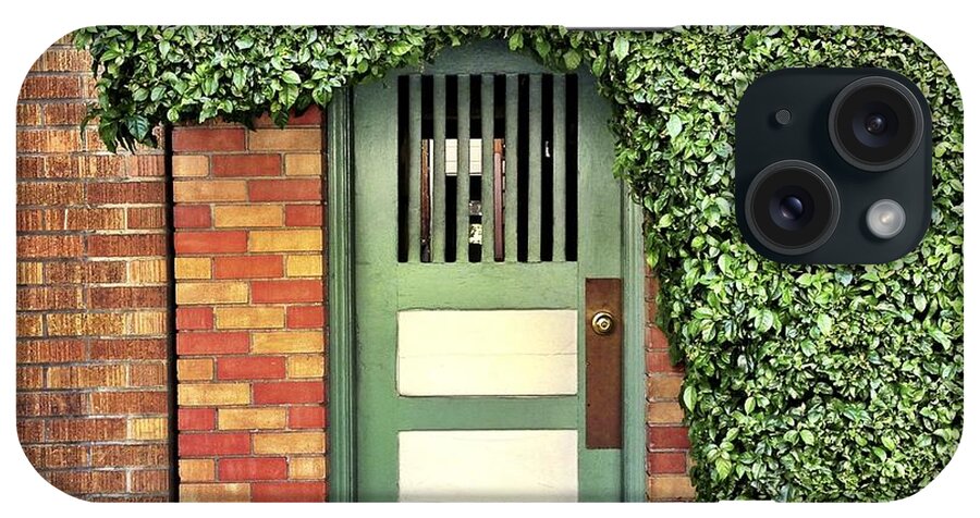  iPhone Case featuring the photograph Door And Hedge #2 by Julie Gebhardt
