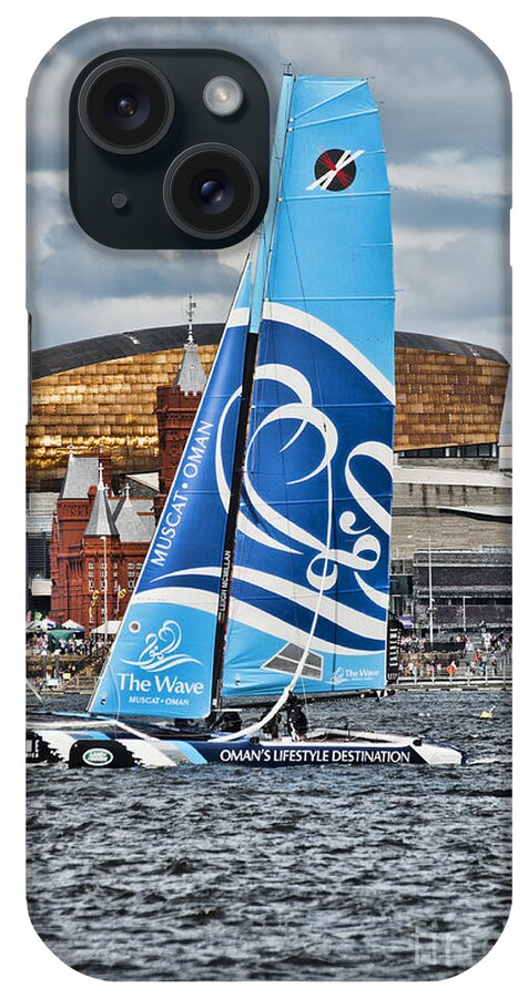 Extreme 40 Catamarans iPhone Case featuring the photograph Extreme 40 Team The Wave Muscat #1 by Steve Purnell