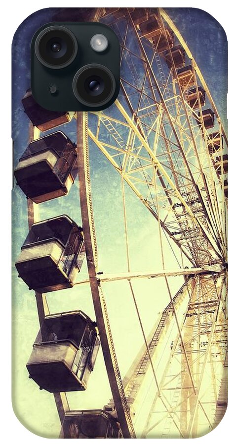 Ferris Wheel iPhone Case featuring the photograph Ferris wheel in Paris #1 by Marianna Mills
