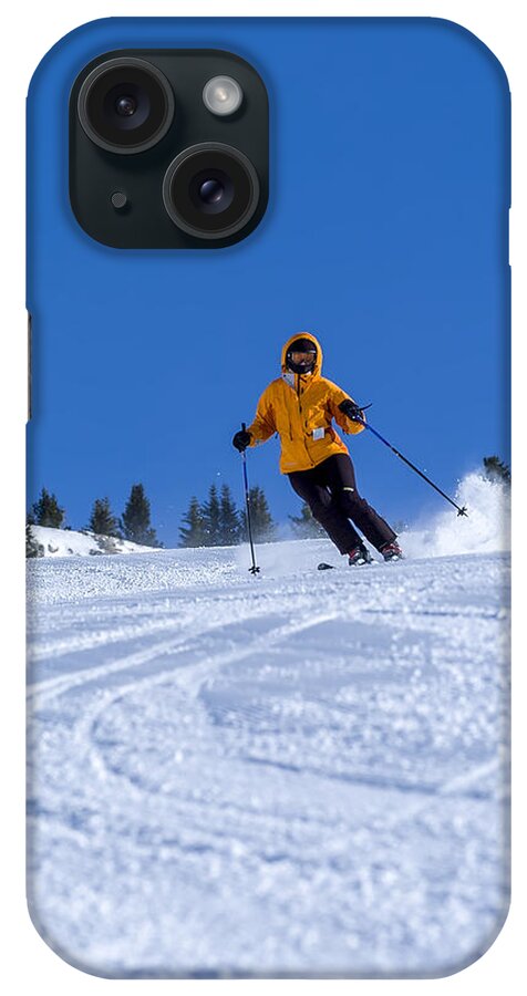 Blue iPhone Case featuring the photograph First Run #1 by Sebastian Musial