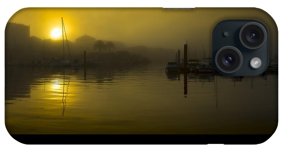 Ferrol iPhone Case featuring the photograph Fishing Port of Ferrol in Fog Galicia Spain #1 by Pablo Avanzini