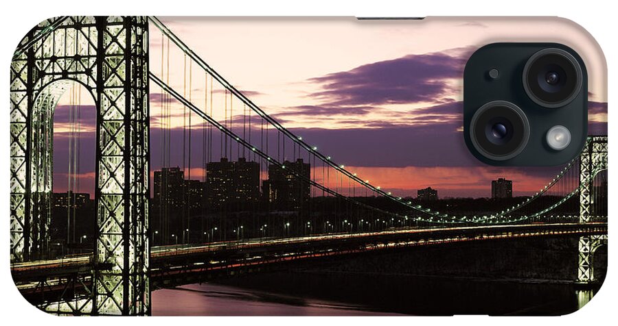 Gw Bridge iPhone Case featuring the photograph George Washington Bridge #1 by Rafael Macia
