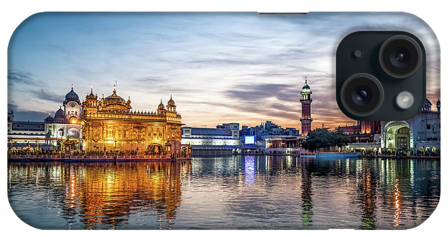 Tranquility iPhone Case featuring the photograph Golden Temple #1 by Epics.ca